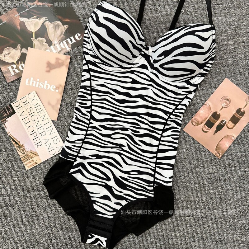 New fashionable cross-border zebra-print bodysuit, suitable for both outer and inner wear, for daily fitness, with shapewear and waist-cinching features New fashionable cross-border zebra-print bodysuit, suitable for both outer and inner wear, for daily fitness, with shapewear and waist-cinching features