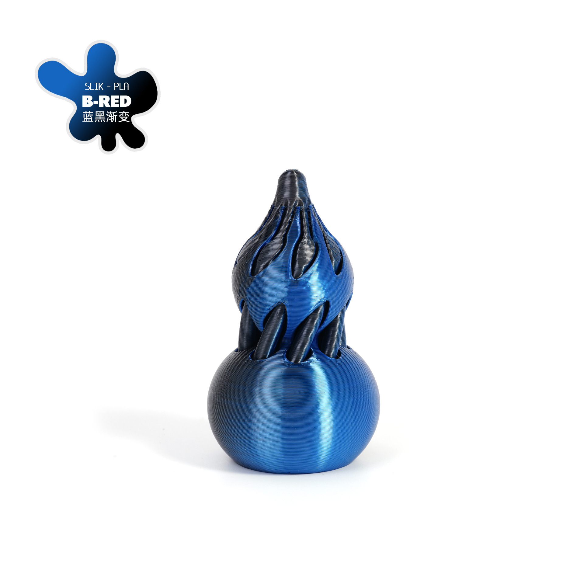 Impresión transfronteriza 3D calabaza descompresora espiral espiral descompresora artefacto regalo ornamentos de punta de dedo de dos colores vórtice juego