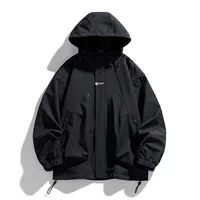 Solid autumn thin jacket for beloved for leisure, oversize