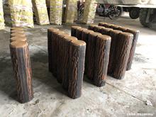 水泥仿木桩仿树皮仿木树桩护栏模具园林装饰栏杆磨具厂家直销圆形