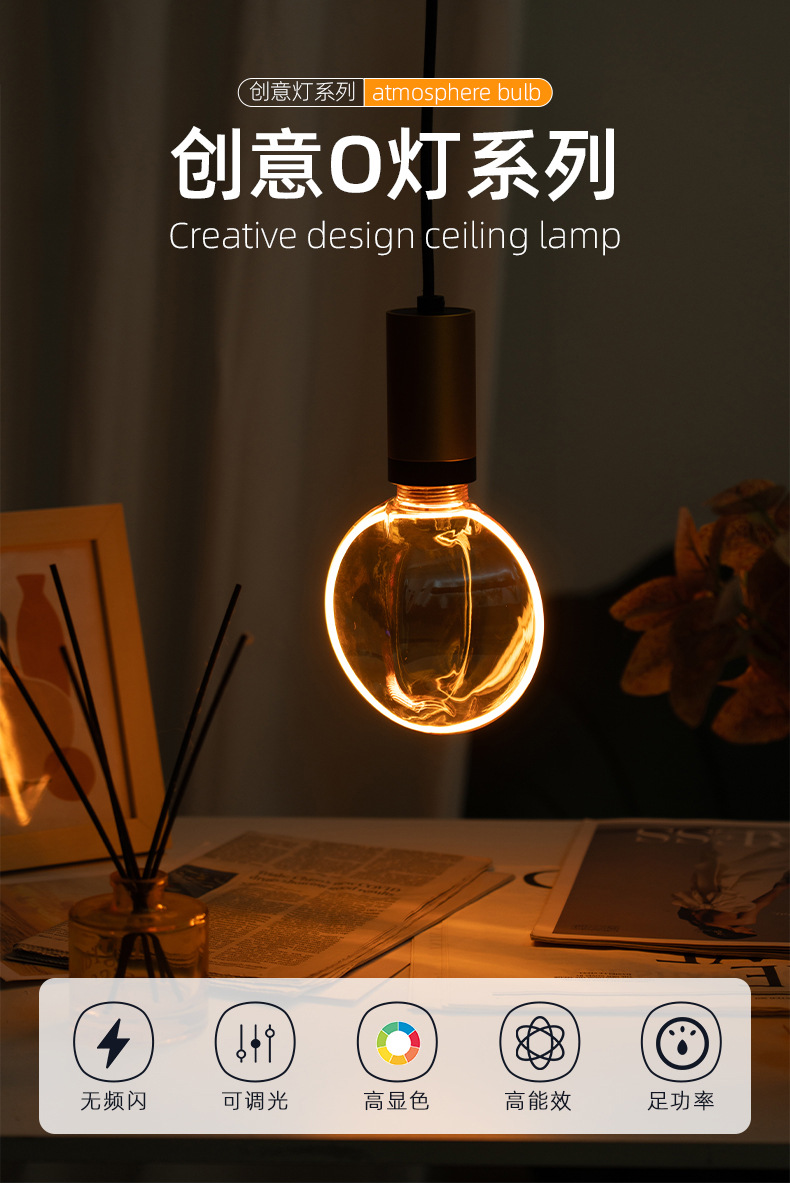定制跨境热销LED灯丝灯专利创意爱迪生艺术灯欧式E27大螺口球泡灯-阿里巴巴
