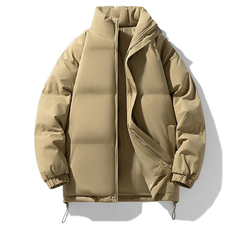 Stehkragen Herrenmantel Winter 2024 Neues Brot Amerikanische Trendmarke Baumwolljacke Paar-Outfit_voghion.com