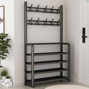 Shoe Rack and Coat Rack Integrated Indoor Home Entrance Multi-Layer Simple Shoe Cabinet 2025 New Storage Rack