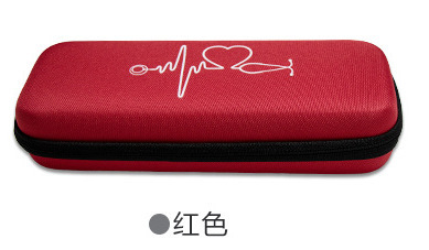 Bolsa de almacenamiento de estetoscopio de partición portátil, médico multifuncional, caja de estetoscopio de corazón fetal para mujeres embarazadas, bolsa de almacenamiento EVA