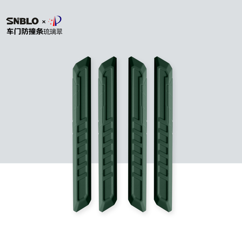 Silicone type [car door anti-collision strip] glazed green