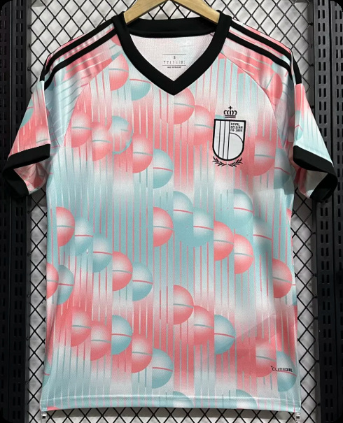 Una pieza de camiseta 2425 equipo nacional México Italia Brasil España Portugal uniforme de fútbol bordado