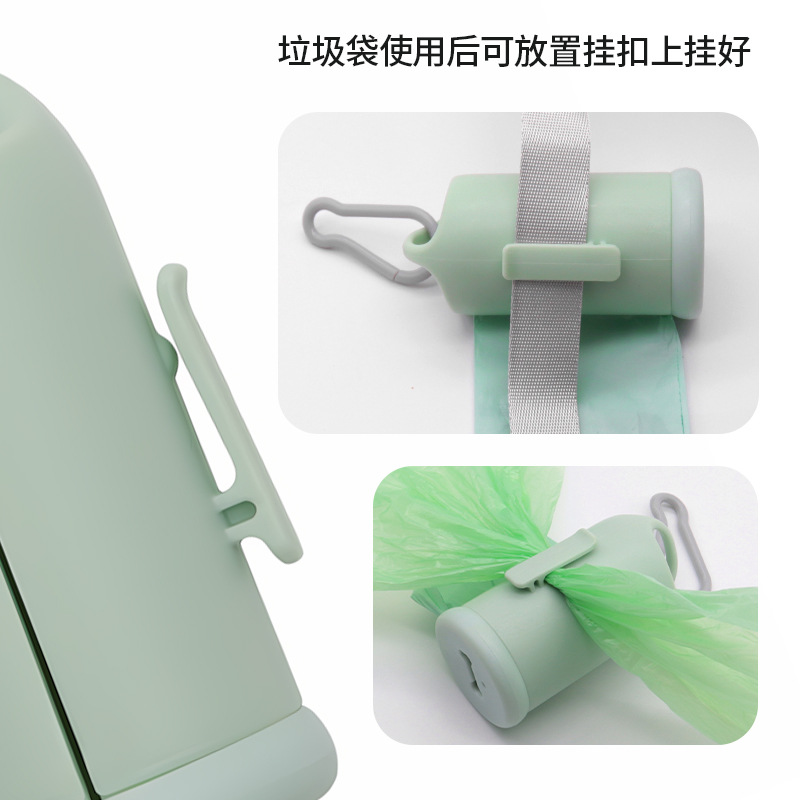 Distribuidor de bolsas de basura para mascotas, bolsa de mierda portátil y degradable, bolsa de basura de caja de arena para gatos desechable, bolsa de heces para perros