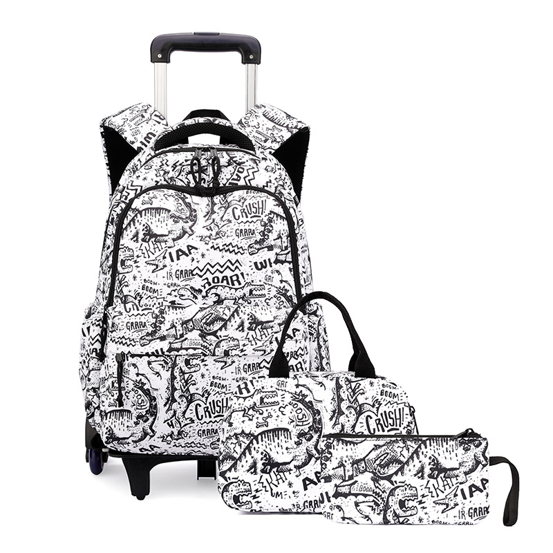 Mochila de estilo de pescado natural para estudiantes de primaria 3 - 6 grados para hombres y mujeres, mochila de tracción de estudiantes de secundaria ligera de gran capacidad