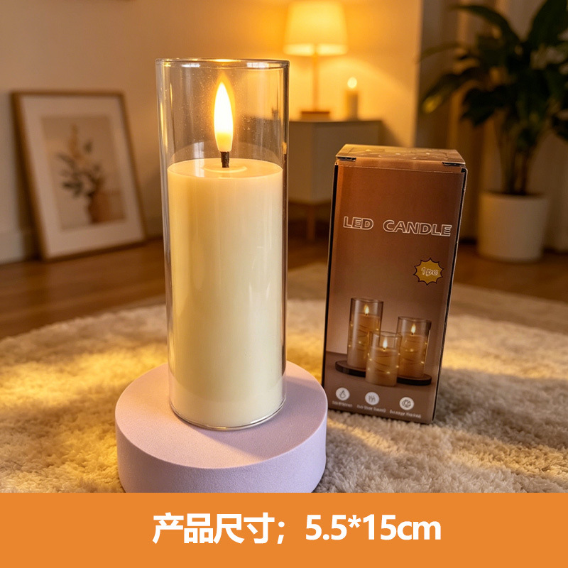 Velas electrónicas LED lámpara de vela de simulación boda festivales de carga vela diseño accesorios adornos de atmósfera lámpara personalizada