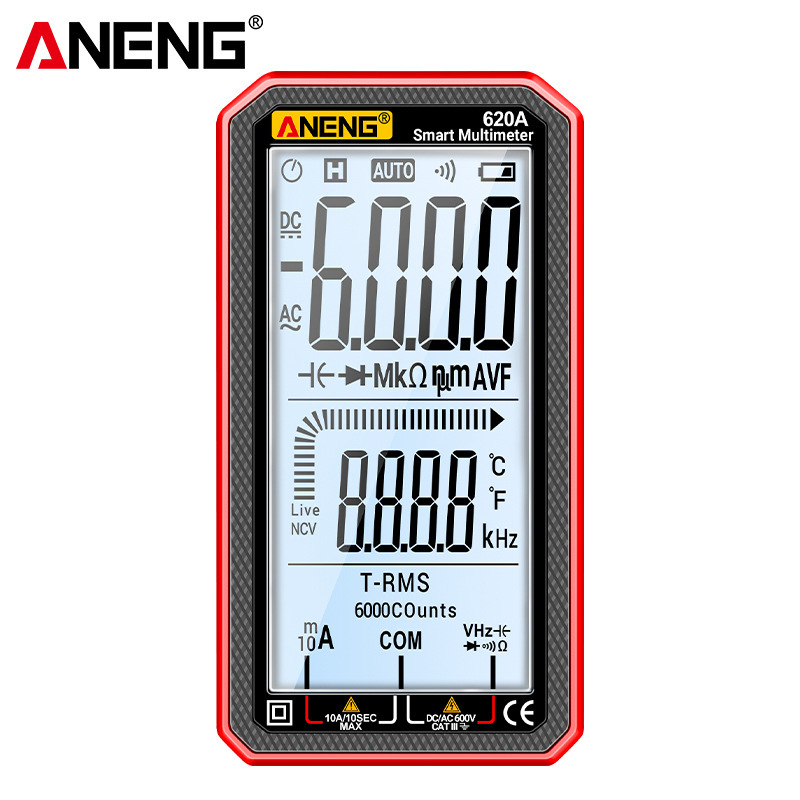 Large-Screen Multi-Function Multimeter for Electricians, Digital High-Precision Intelligent Anti-Burn Digital Display for Measuring Voltage and Capacitance, New Large-Screen Multi-Function Multimeter for Electricians, Digital High-Precision Intelligent Anti-Burn Digital Display for Measuring Voltage and Capacitance, New