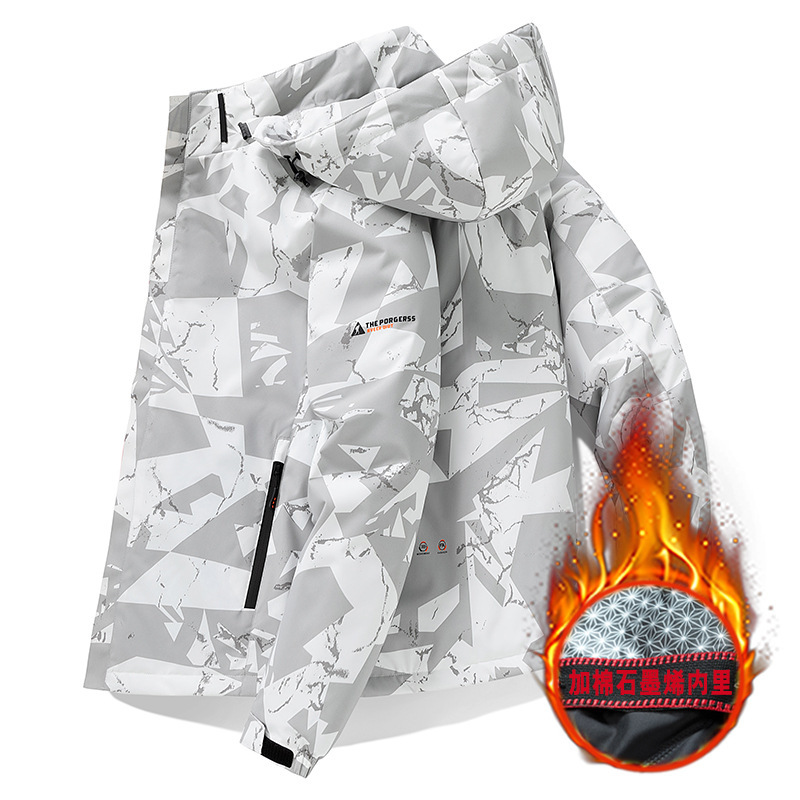 Chaqueta acolchada de algodón para hombre Chaqueta acolchada de algodón con capucha cálida para hombre 2023 Chaqueta de invierno nueva chaqueta acolchada de algodón de grafeno para hombre