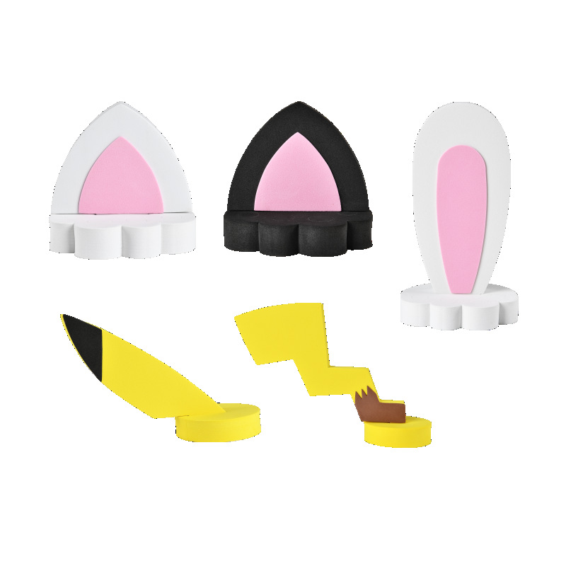 Coche techo decoración exterior decoración coche modificación personalidad lindo coche de dibujos animados fuera conejo gato oreja Decoración