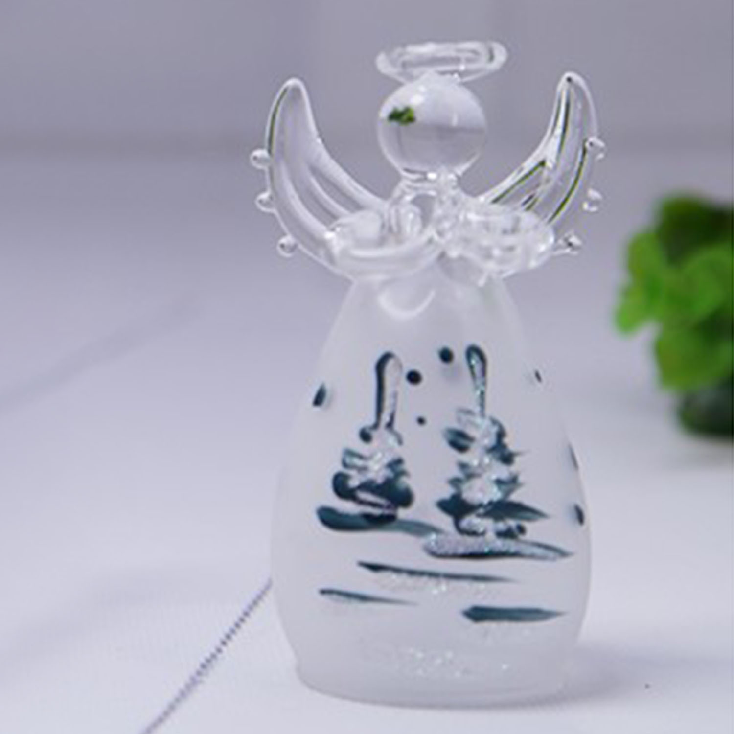 Figura de Ángel Pequeño Moderno y Minimalista con Alas, de Vidrio, Estilo Nórdico, para Sala de Estar, Mesa de Centro, Estudio, Geométrico Creativo.