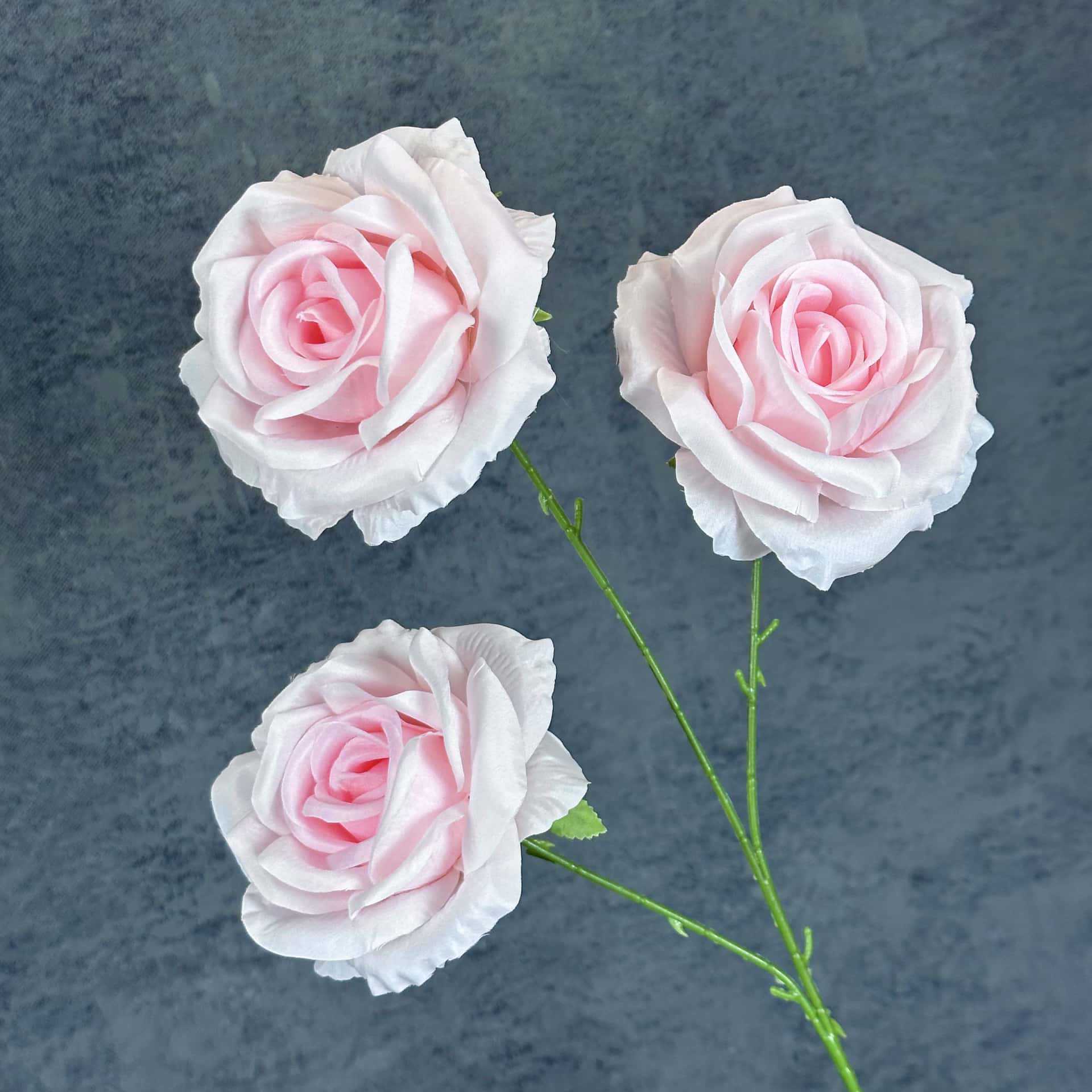 Flor artificial 3 rosas decoración de la escena de la boda decoración del hogar flor de seda hecha a mano decoración de flores falsas transfronterizas al por mayor image 13