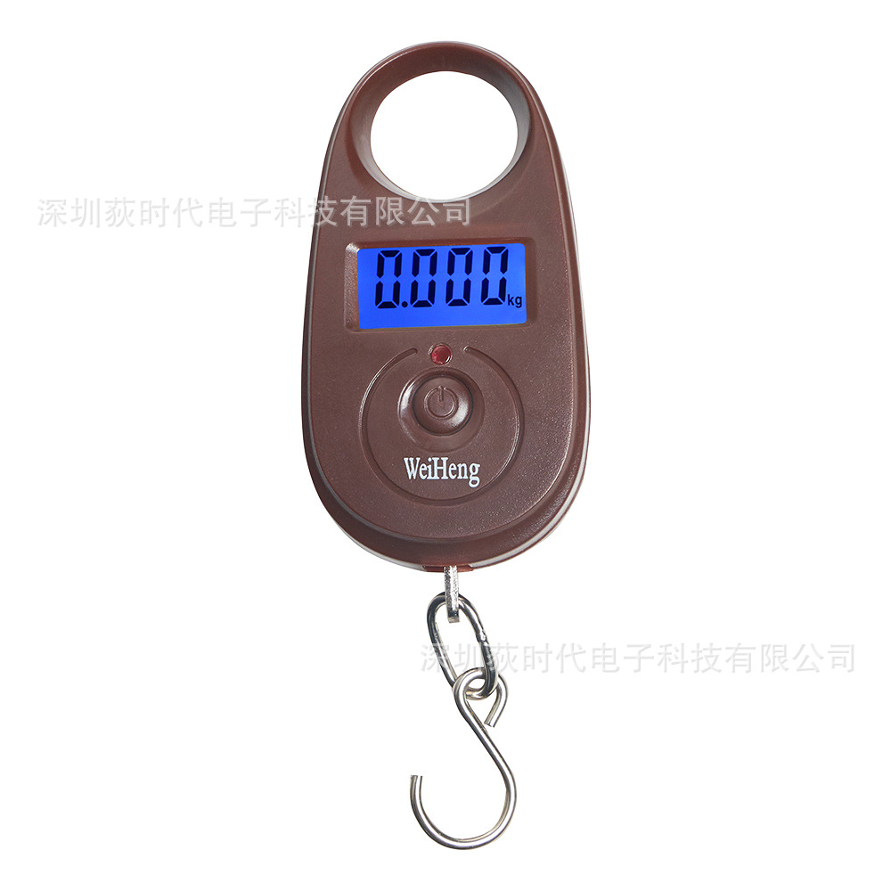 휴대용 전자저울 25KG (갈색-배터리 제외)