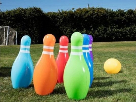 Fun inflatable human bowling ball large inflatable bowling bulbs props live bowling fun game