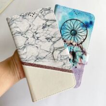 适用小米13C手机壳 14ultra 印图彩绘万能夹上下滑推通用皮套批发