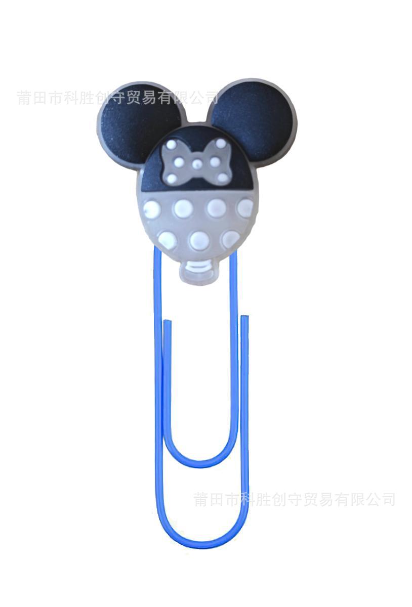 Mickey cabeza de la Oficina papelería clip de papel transfronterizo de dibujos animados nuevo PVC marcador