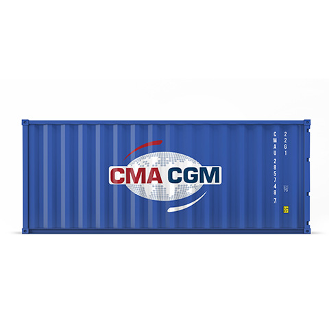 CMACGM modelo de contenedor de simulación industrial de plástico de viento bolígrafo caja de toallas de publicidad comercial regalos patrón personalizado