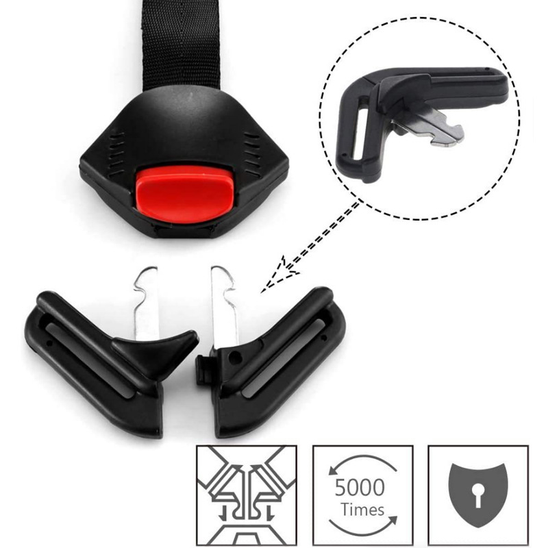 Car Child Safety Seat Seat Belt Five-Point Buckle Accessories Five-Point Connection Strap Basket Lock Buckle Wholesale