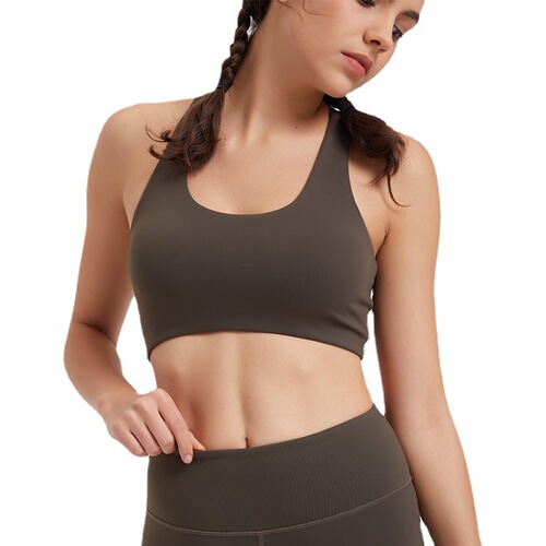 Cross-training beauty back support shock absorption running sports bra for women high-intensity yoga fitness underwear Guangzhou sports clothing