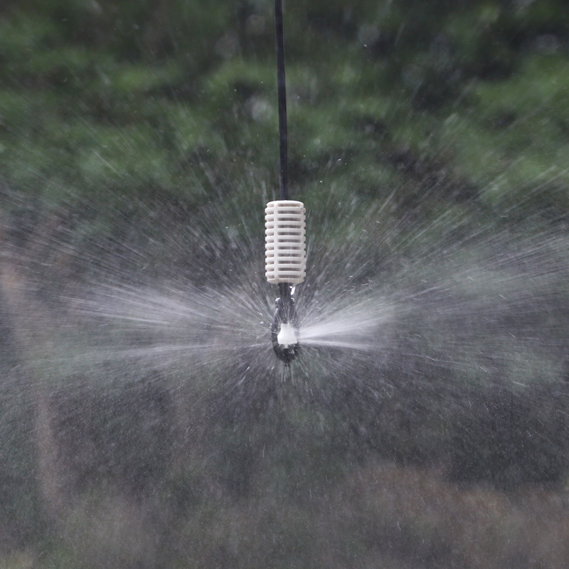 Jardín de lluvia forestal invertido cuelga pequeña boquilla de pulverización de rotación atomización de lluvia boquilla de plástico precio unitario no incluido impuestos