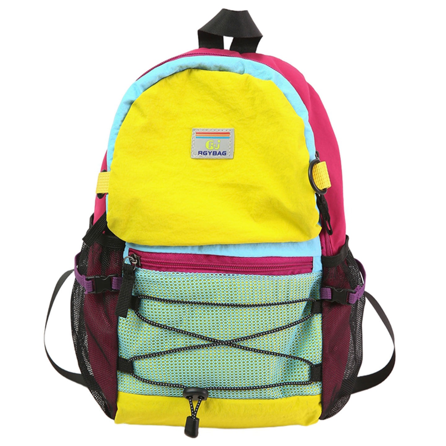 Nuevo hombre y mujer 2026 mochila de montaña mochila de verano ligera sensación de viaje empalme color contraste mochila de nicho al aire libre
