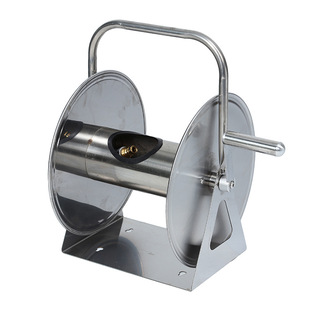 Cross-border stainless steel watering car wash water pipe storage rack hanging automatic pipe reel agricultural household water pipe winding frame