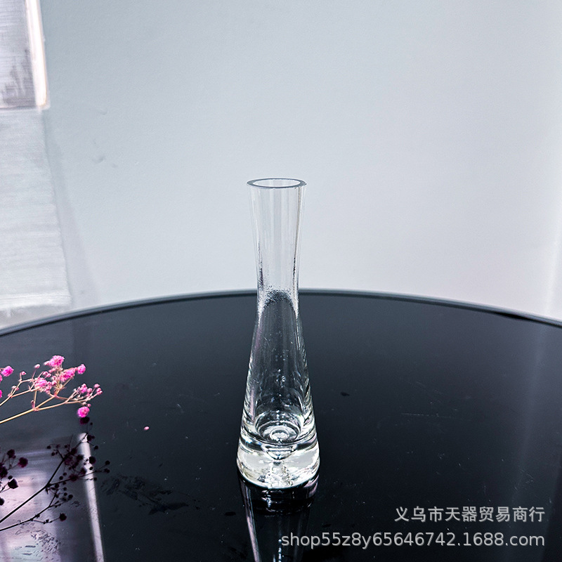 北欧スタイルins風小花瓶客間生け花置物ガラス透明水養花ミニシンプル花器|undefined