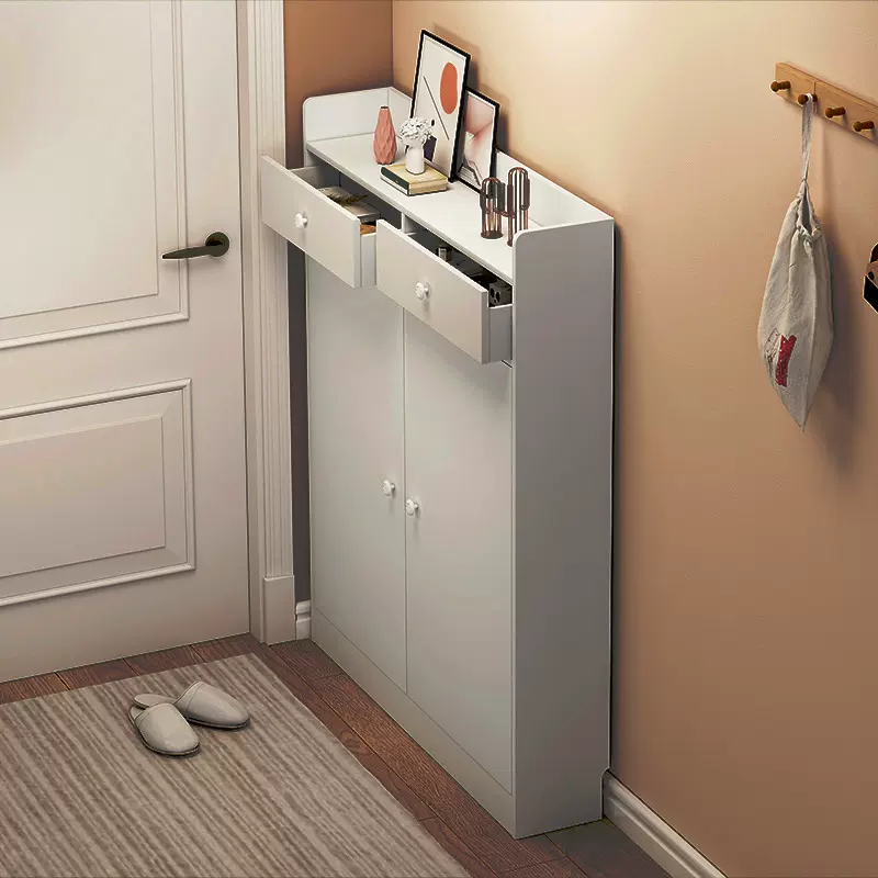 鞋柜超薄20cm家用门口大容量阳台窄柜子简约现代收纳储物柜小鞋架