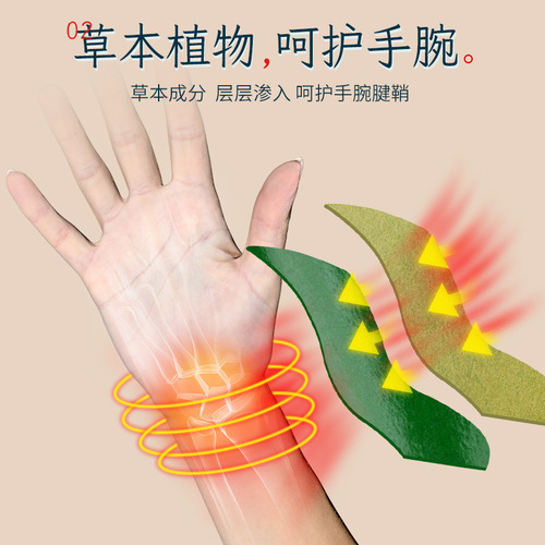Miaoaitang moxa tendon sheath patch, wrist, thumb, finger bulge joint moxibustion patch, finger tendon sheath patch