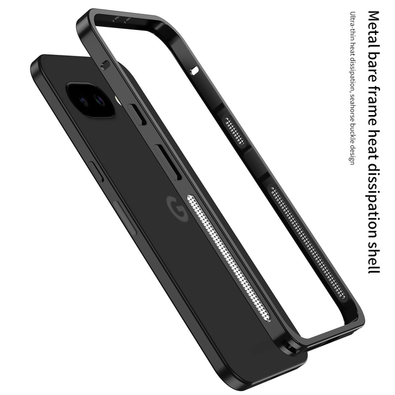 クロスボーダー Googlepixel9a 海馬バックルフレームシェル Google 9Pro 金属冷却携帯電話ケース Google 9 に適しています。|undefined