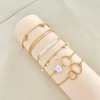 Bracelet, brand set with tassels, simple and elegant design, European style, flowered