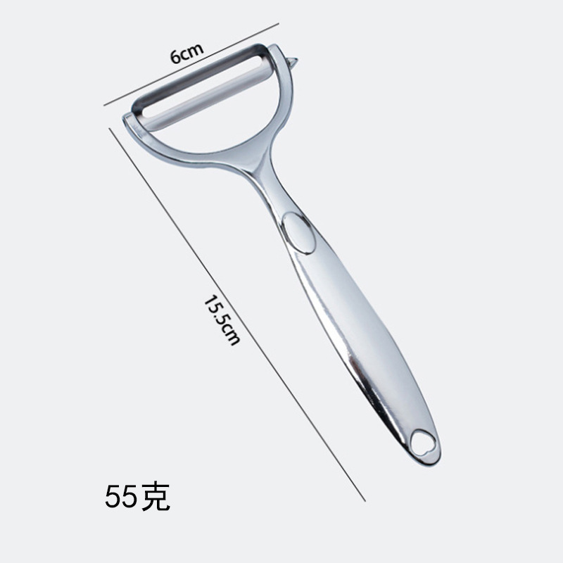 플랫 블레이드가 있는 베어 바디 껍질 벗기기 칼(하트 모양)