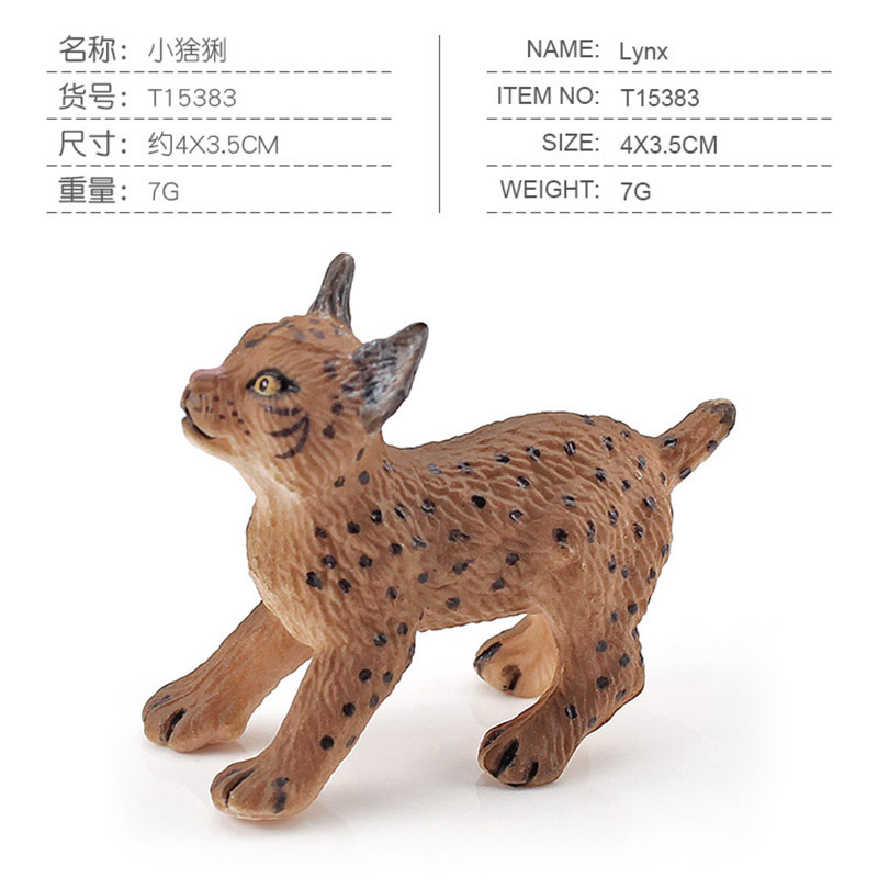 Simulación transfronteriza animal del bosque CATx modelo de juguete para niños gato cognitivo CATx Castor salvaje decoración adornos