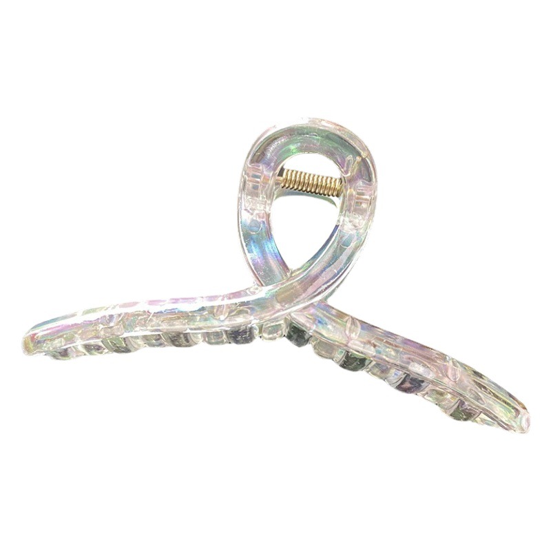 Celebridad en línea elegante colorido sirena color pelo clip espalda Cabeza Grande pelo clip chica pelo updo baño clip hembra