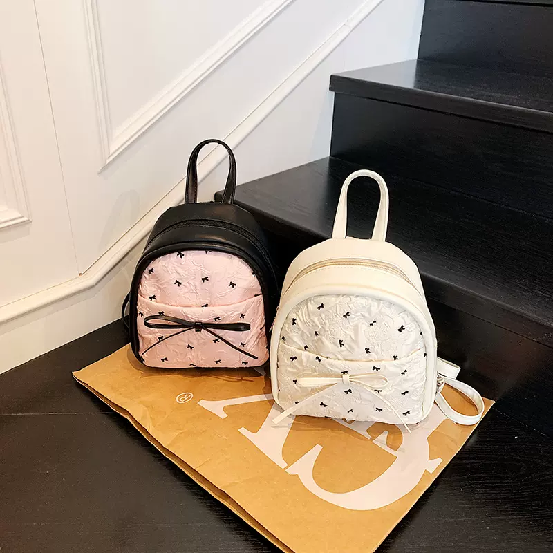 背包超火时尚蝴蝶结学生书包女式大容量双肩包包新款夏季手提2025