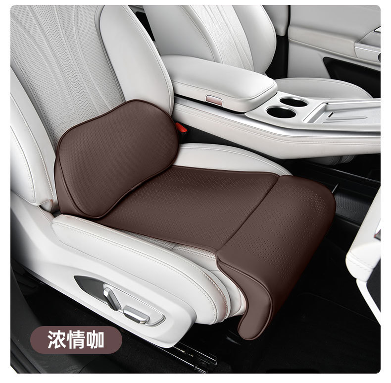 Car seat leg rest cushion upgraded with integrated lumbar support and extended foot support, suitable for all seasons, new interior accessory