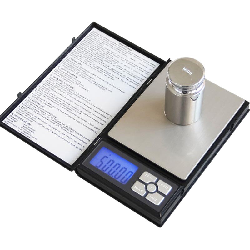 Laptop Type High-Precision Digital Scale 0.01g Small Gold Jewelry Scale Flap Pocket Pants Scale Kitchen Scale Accurate Gram Scale