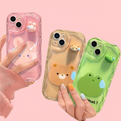 アップルiPhone14promaxクリームの携帯ケースに適用されます。