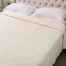 外贸出口微瑕纯色绗缝被单双人全棉床盖水洗夏凉被空调被床单单件