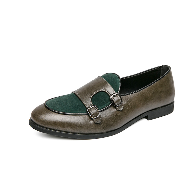 Transfronterizos zapatos de cuero de alto nivel bajo 2022 primavera y otoño nuevos zapatos casuales de hombre de punta británicos, zapatos de base suave. image 9