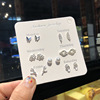 Silver needle, small cute earrings, silver 925 sample, Korean style, simple and elegant design