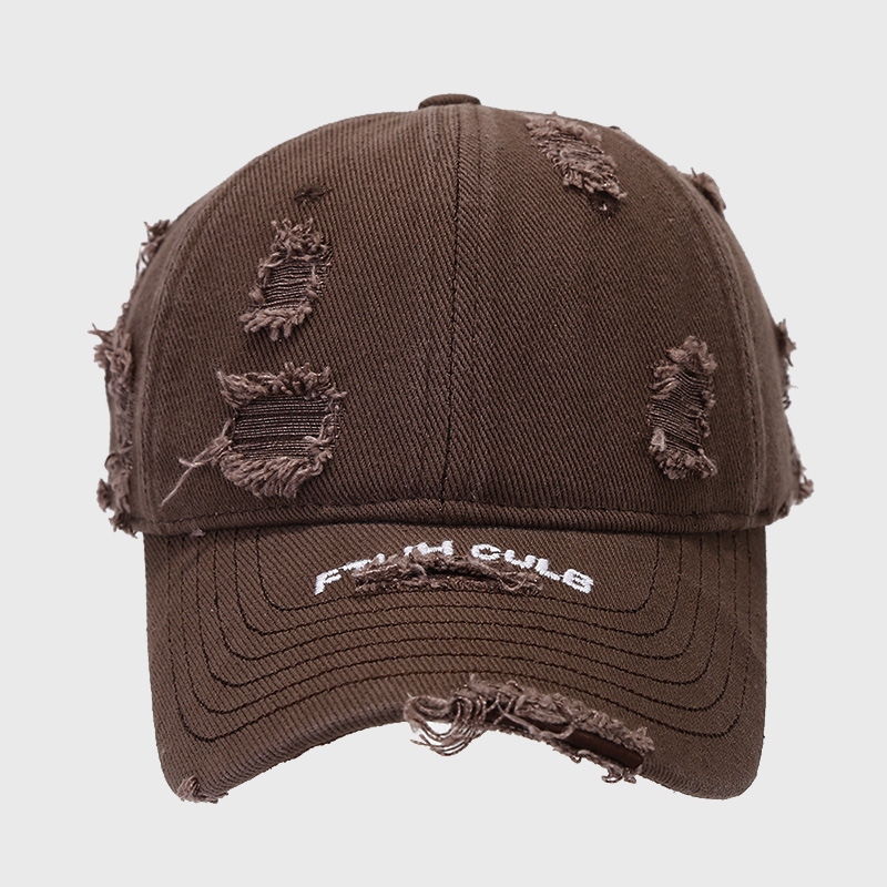 Sombrero de marca de moda coreana, sombrero de béisbol de letras, agujero de moda, sombrero de boca de pato transpirable, sombrero pequeño para hombre