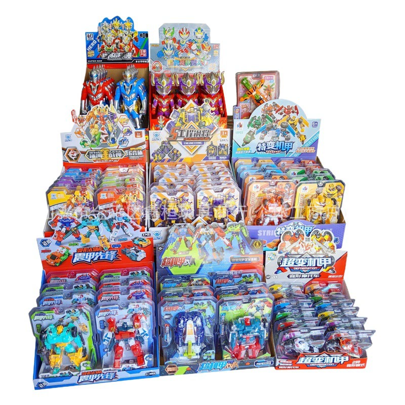 Мальчик деформация автомобиля игрушка детская Алмазная модель робота Подарочная коробка учебный класс детский сад супермаркет оптом