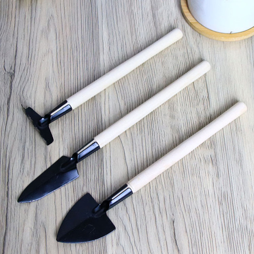 Gardening three-piece set of potted small shovel, garden small shovel, indoor flower potted loose soil, flower and vegetable planting tools