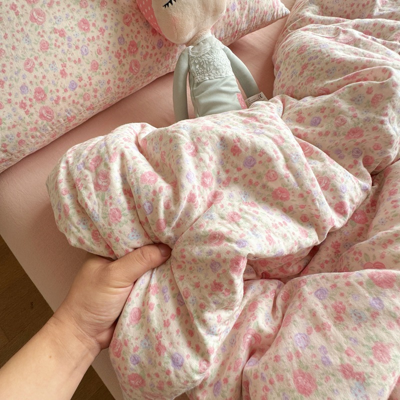 A類全綿有酸素二重糸ベッド4点セット純綿布団シーツ3点セットinsベッド用品セット