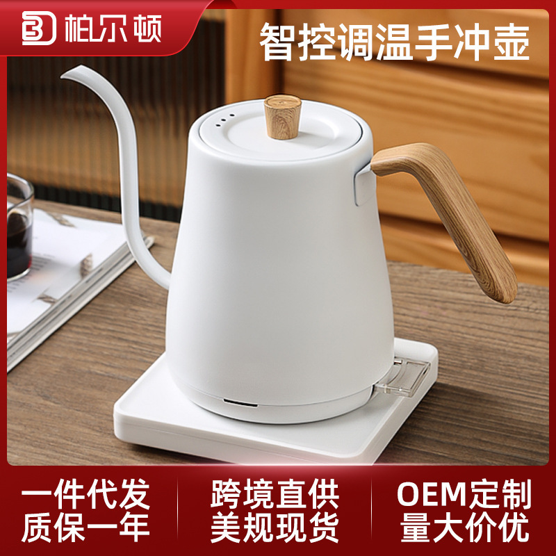 Carefully Selected Electric Kettle, Water Boiling Kettle, Electric Kettle for Coffee, Hand-Brewing Kettle, Stylish Stainless Steel 304, Slender Spout