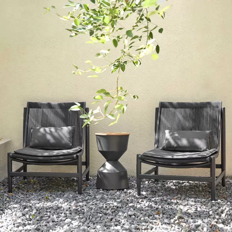 户外沙发庭院酒店民宿别墅室外休闲桌椅组合防水防晒藤编沙发桌椅