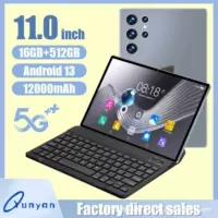 Планшет (Yunyan) 10,1 дюйма Android с Google Play, 4+32 ГБ, варианты клавиатура/чехол